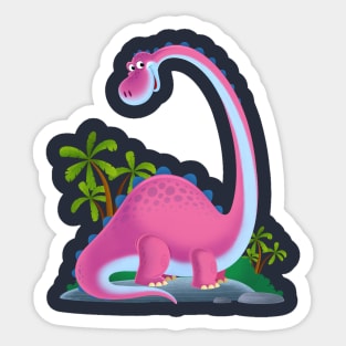 funny dinasour Sticker